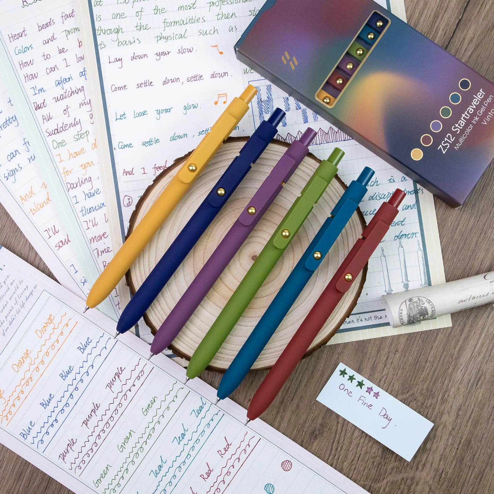 Color Pens - 6 Pcs 0.5mm