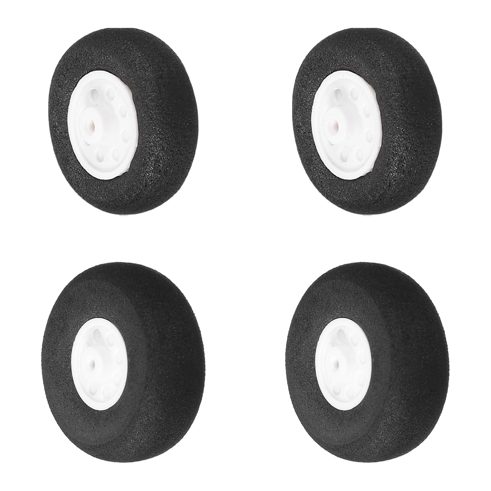 RC Airplane Wheels - 4 Pcs 1.3 Inch PU Sponge