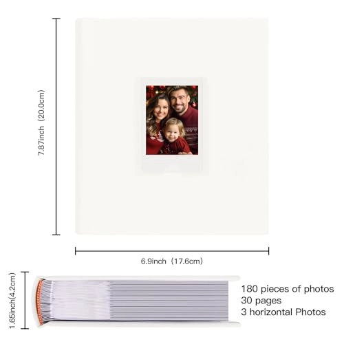 2.4 x 3.6" 180 Photos PU Photo Album