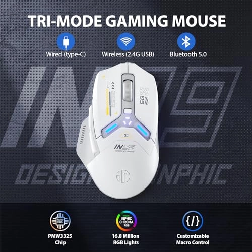 IN9 Tri-mode Wireless Mouse - Wireless