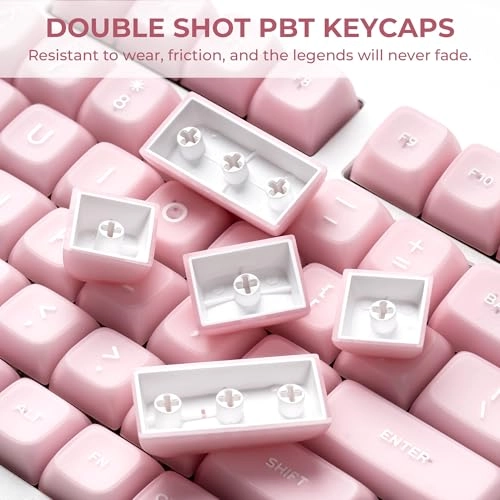 XVX - Translucent Pink Double Shot PBT MDA Profile