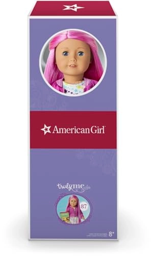 American Girl Truly Me - 18-inch Light-to-Medium Skin with Warm Undertones Magenta Hair Light Blue Eyes Ages 6+