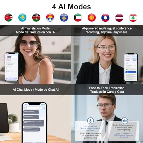 Smart Glasses - Auto-On/Off Bluetooth 5.3 UV400 Protection