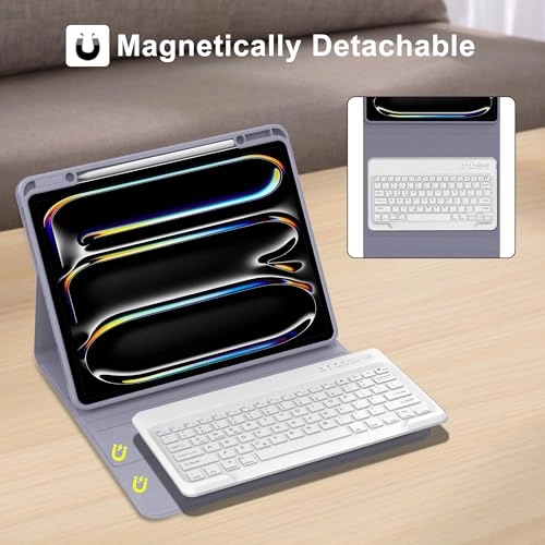 Keyboard Case with Pencil Holder for iPad Pro 13-inch (M4, 2024)