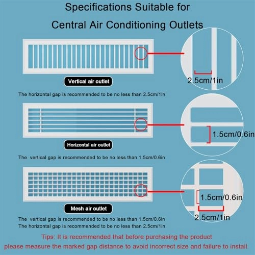 Air Deflector - 35 x 7.8Inch White