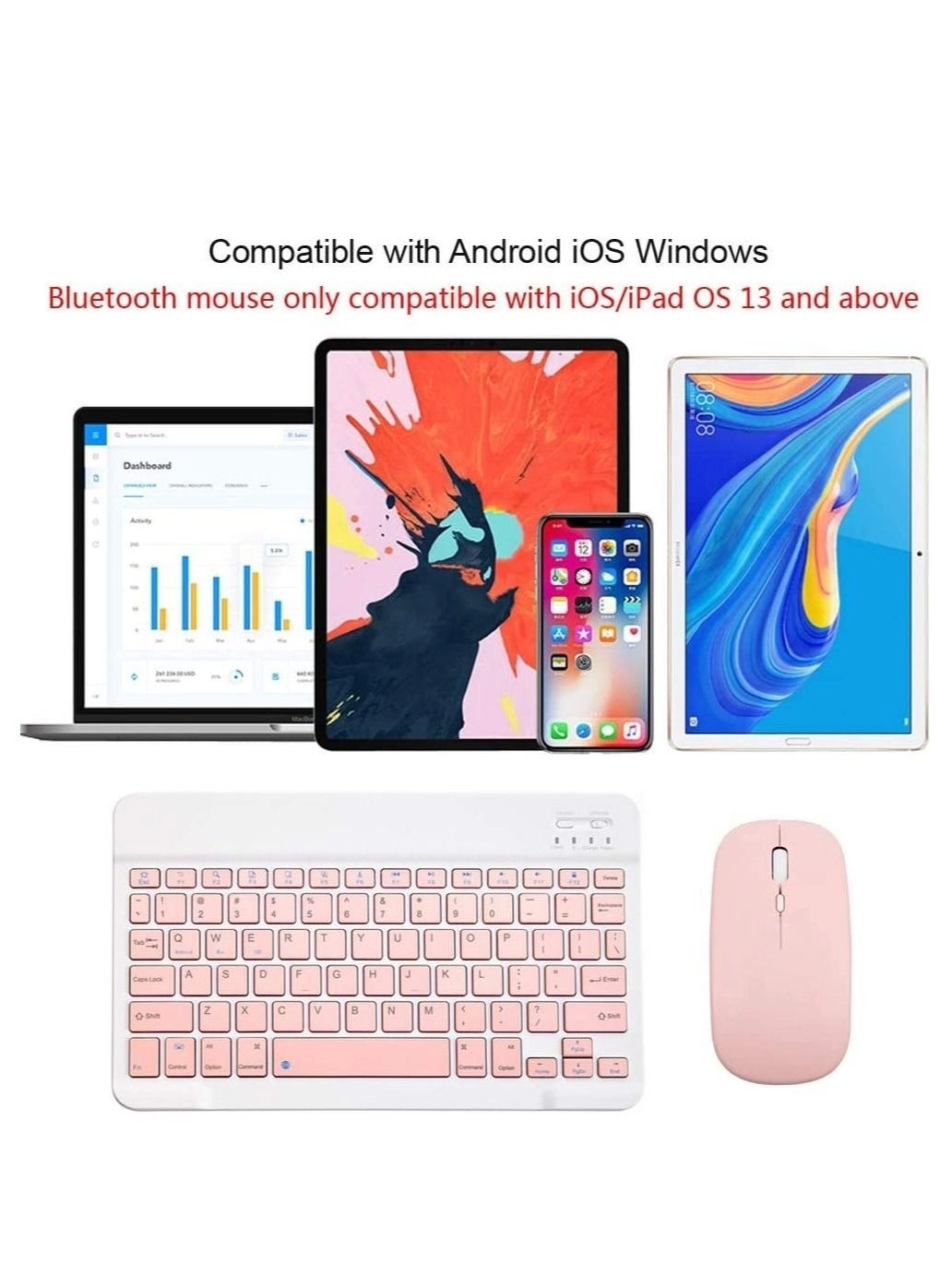 Bluetooth Keyboard and Mouse Set
