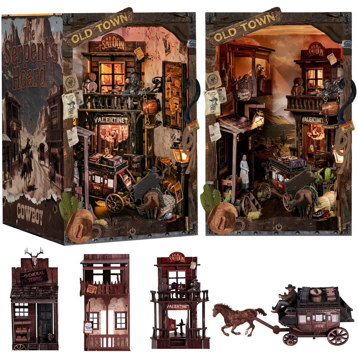 Book Nook Kit - Animal, Beach, Christmas, Fantasy, Floral, Forest, Halloween, Movie, Music, Princess 1:24