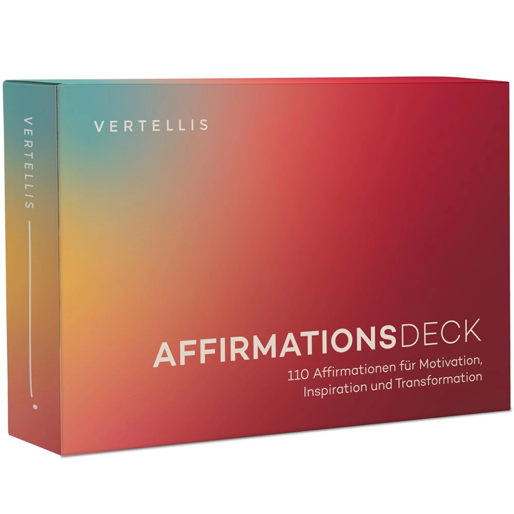 Vertellis Affirmation Cards - 110 Affirmations Card Game (German)