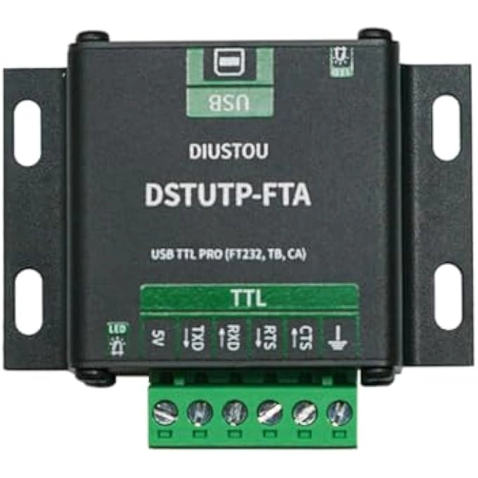 diustou USB TO TTL SERIAL MODULE - USB-B USB and TTL interfaces