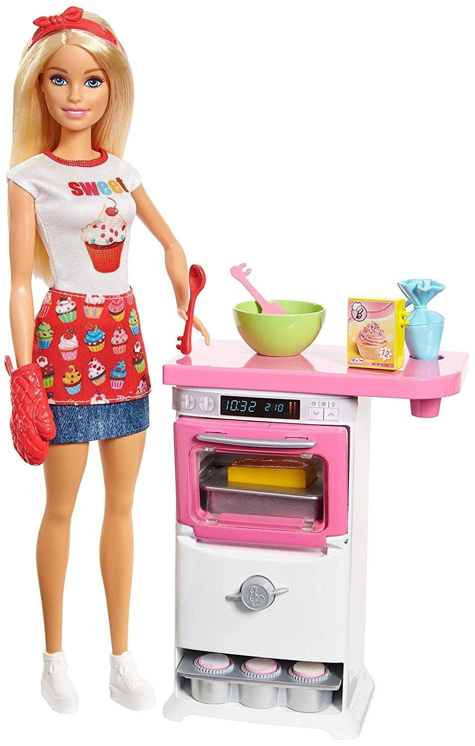 Cake Decorating Playset - Blonde Doll Baking Counter