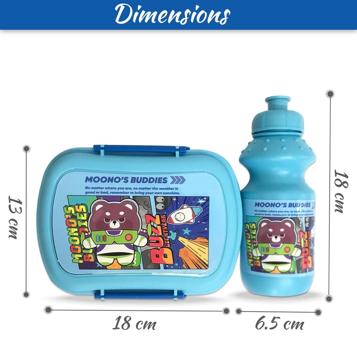 Lunch Box And Water Bottle Set of 2 - Rabbit 750ml 350ml