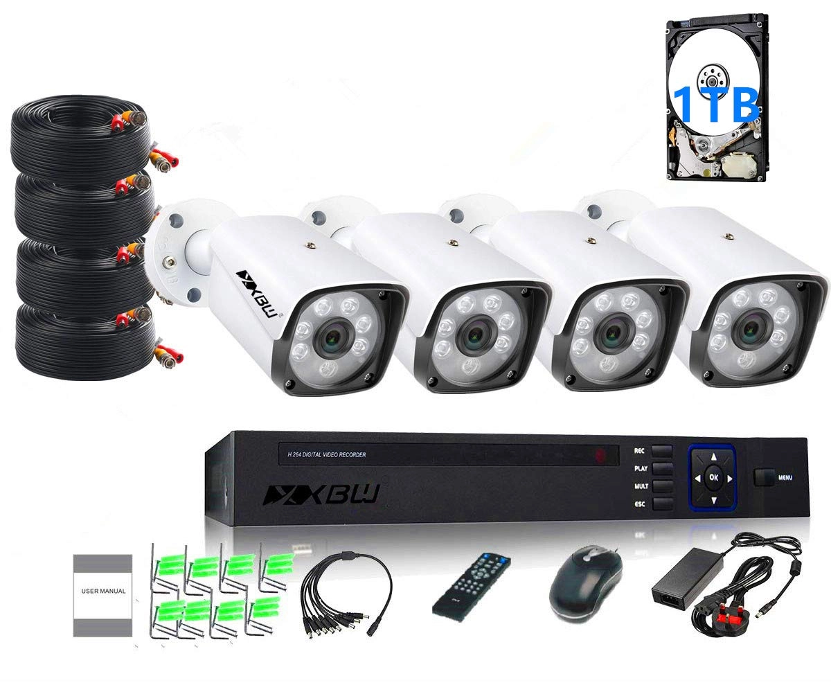 4CH DVR + Bullet Camera - 8pcs 1080P/2.0MP