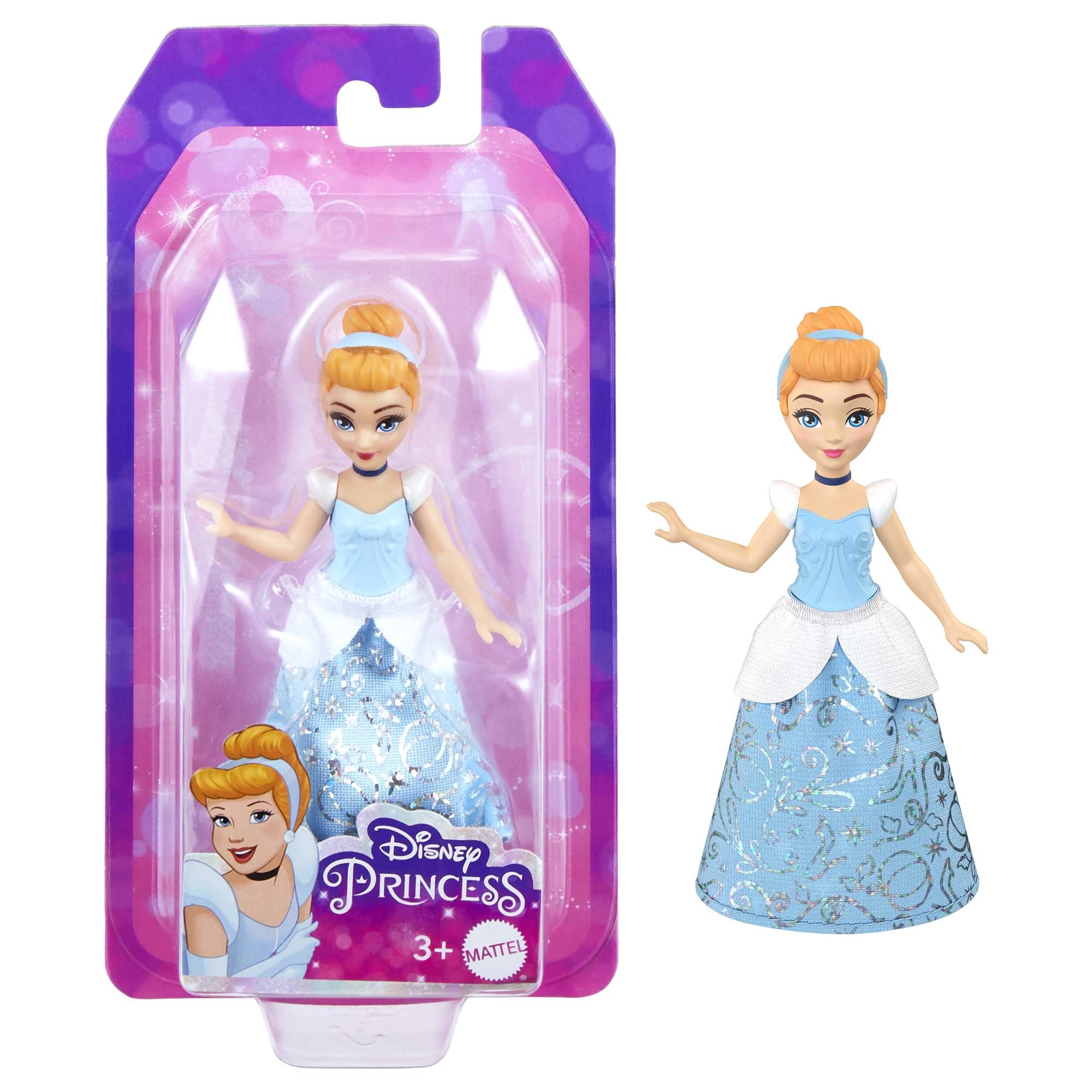 Disney Princess Small Dolls - 6 Posable 13 Tea Party Accessories Ages 3+