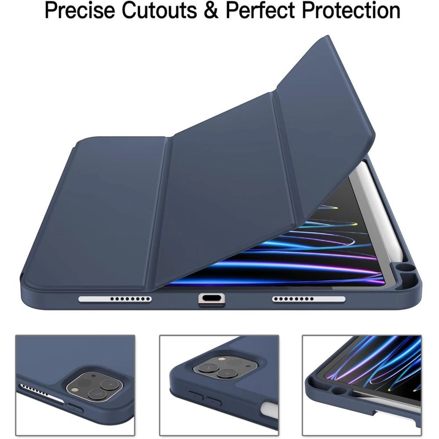 Flip Case with Pencil Holder for iPad 10.2-inch