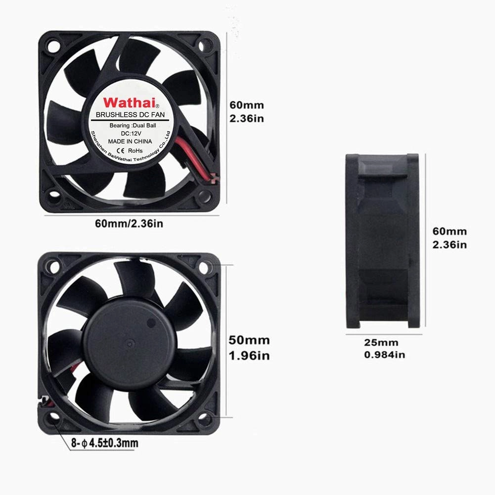 DC Exhaust Cooling Fan - 1 Piece 60mm