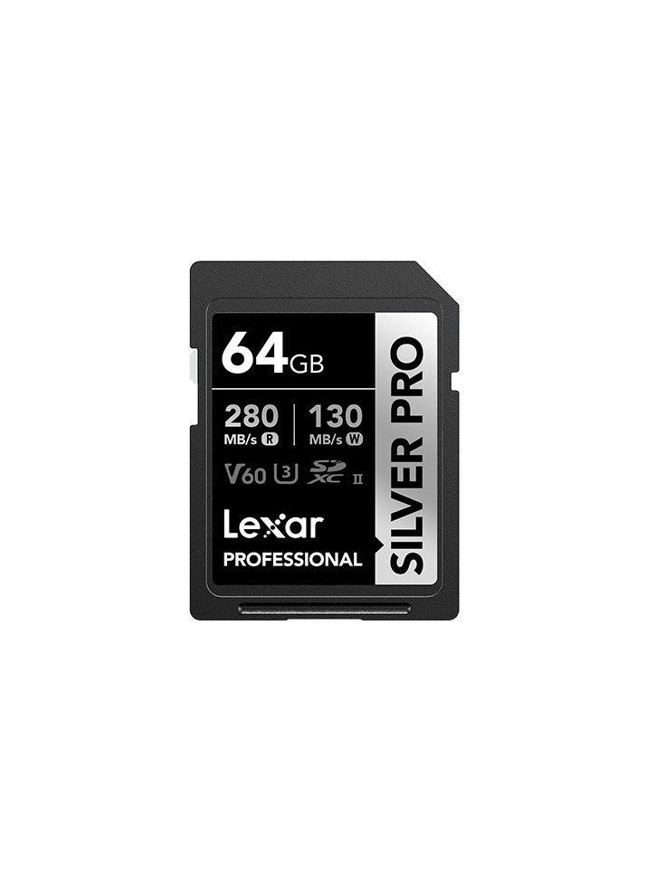 Lexar Professional SILVER PRO SDXC UHS-II Card - 64GB