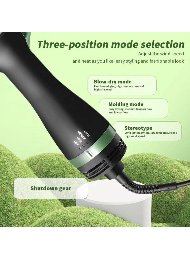 Avocado 3D Hair Dryer Brush - Green Hot Air