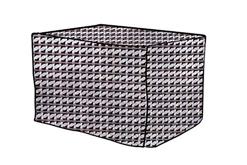 Microwave Oven Cover - 25 Liters Gingham Pattern Beige