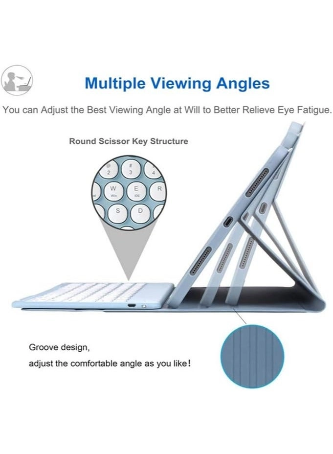 Keyboard Case with Pencil Holder and Bluetooth Mouse for Galaxy Tab S9 FE 11-inch (2023)