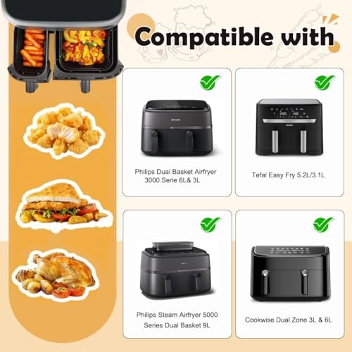 Silicone Air Fryer Liners - 2pcs