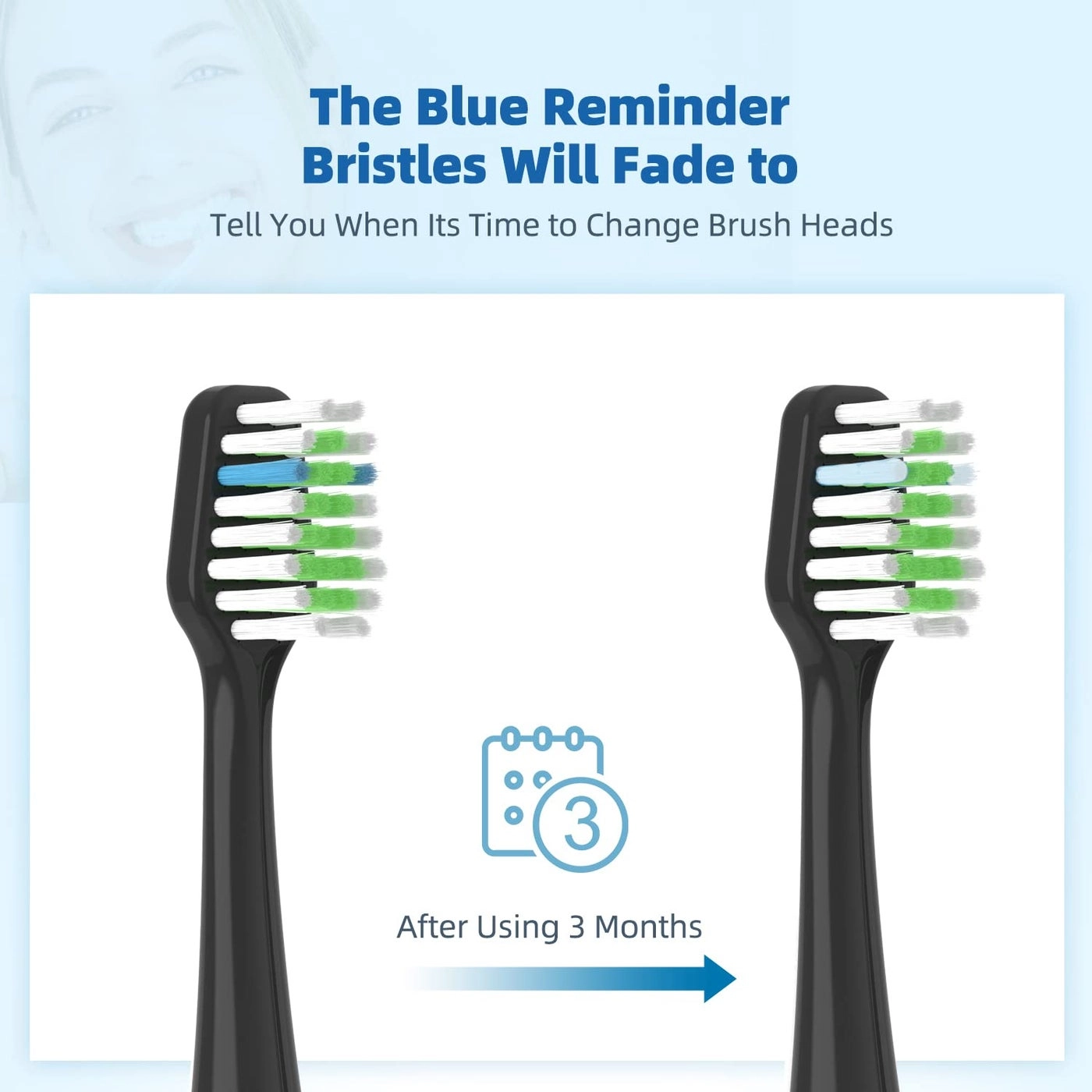 Replacement Toothbrush Heads - Fits for Waterpik Complete Care 90 CC01 Care 50 WP862 8pc Mediumsoft