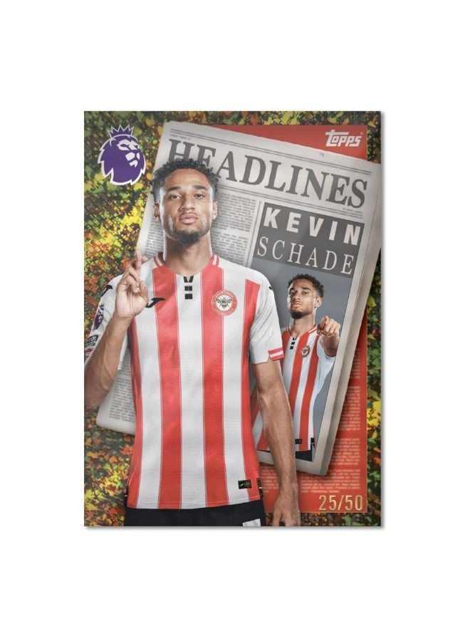 Premier League 2025/2026 Collectible Football Trading Cards - 129pcs Bundle