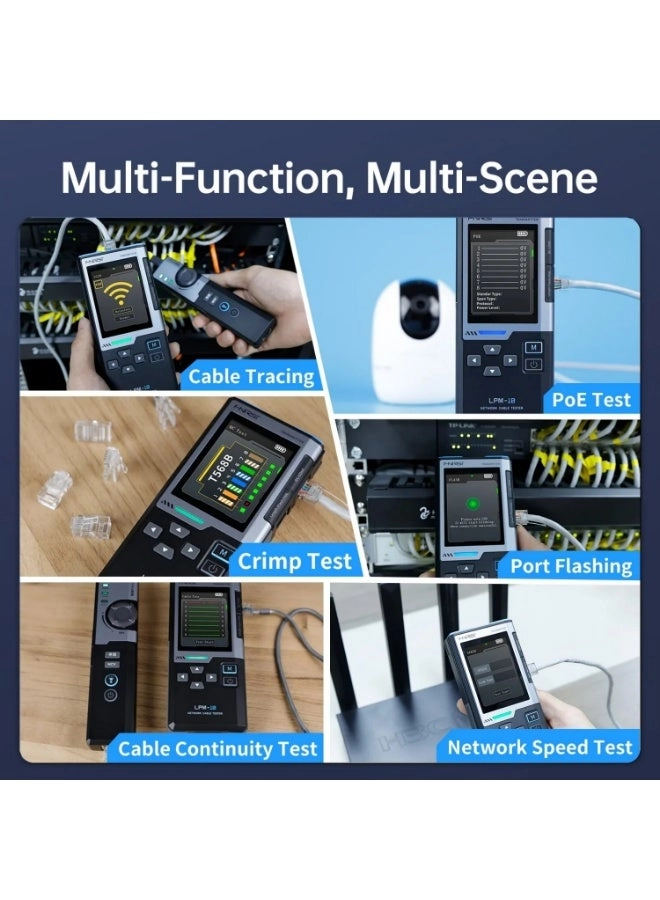 LPM-10A - Color Display PoE Test RJ45 Crimp