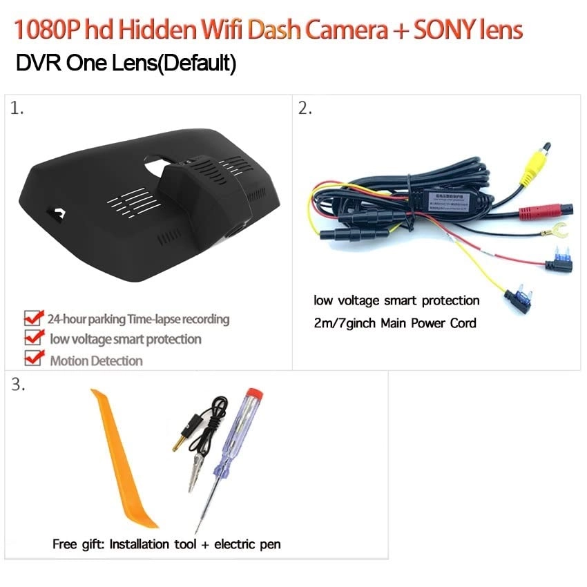 Car Front Dash Cam Camera - 4K 2160P
