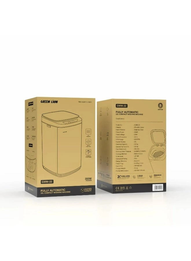 Fully Automatic 22L Compact Washing Machine