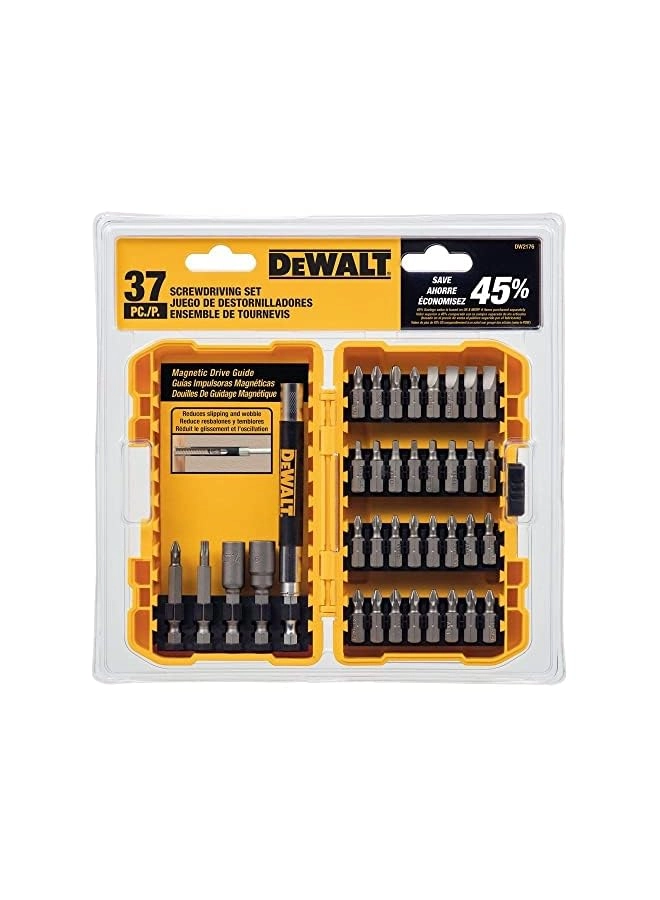 DW2176 Magnetic Slotted and Phillips Screwdriver Set (37 Pcs)