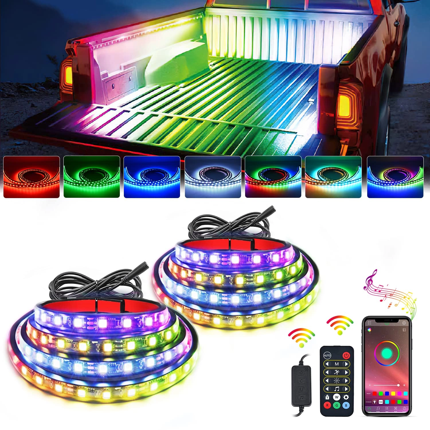 Nilight Truck Bed Light Strip - 60 inch 78 Inches