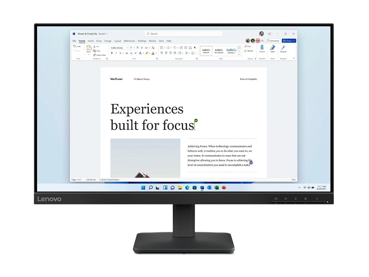Lenovo L24-4e - 68C2KAC1EU 24 Inches 1920x1080
