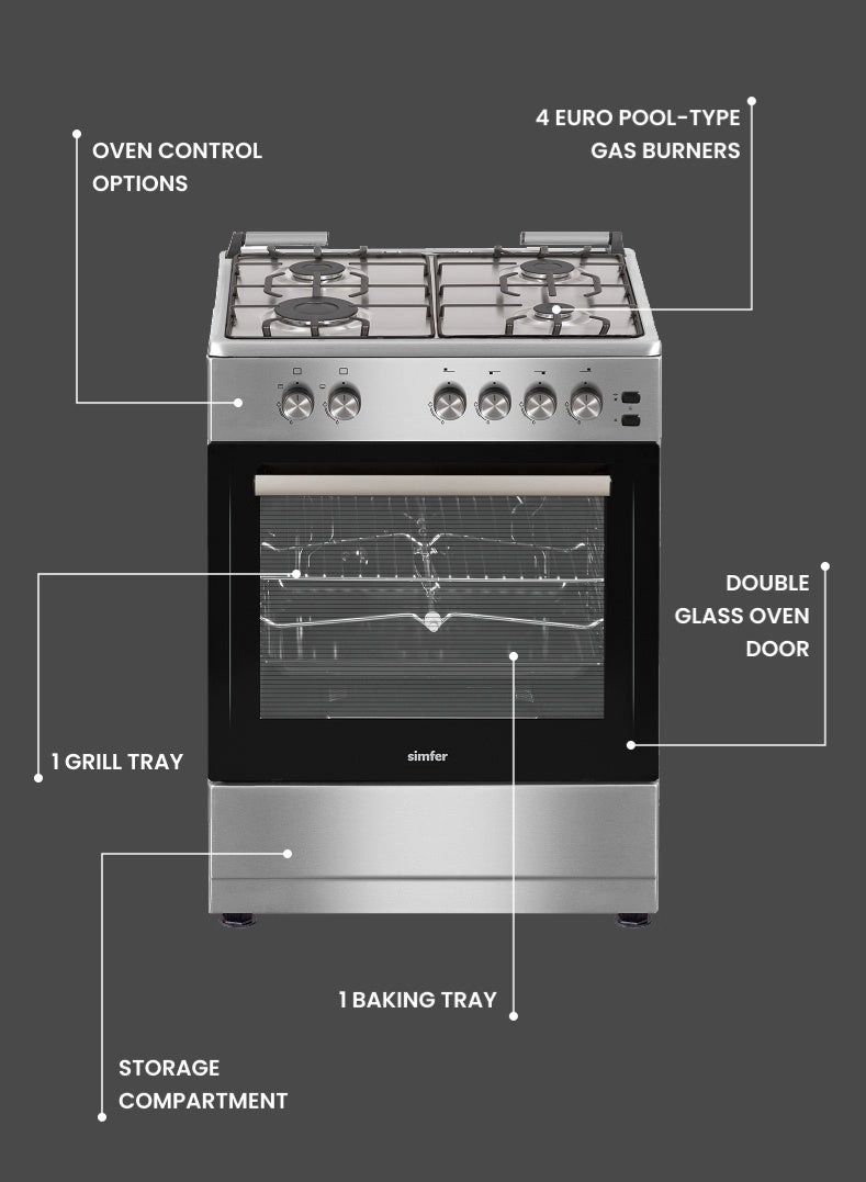 SMF6062GCL GAS Cooker