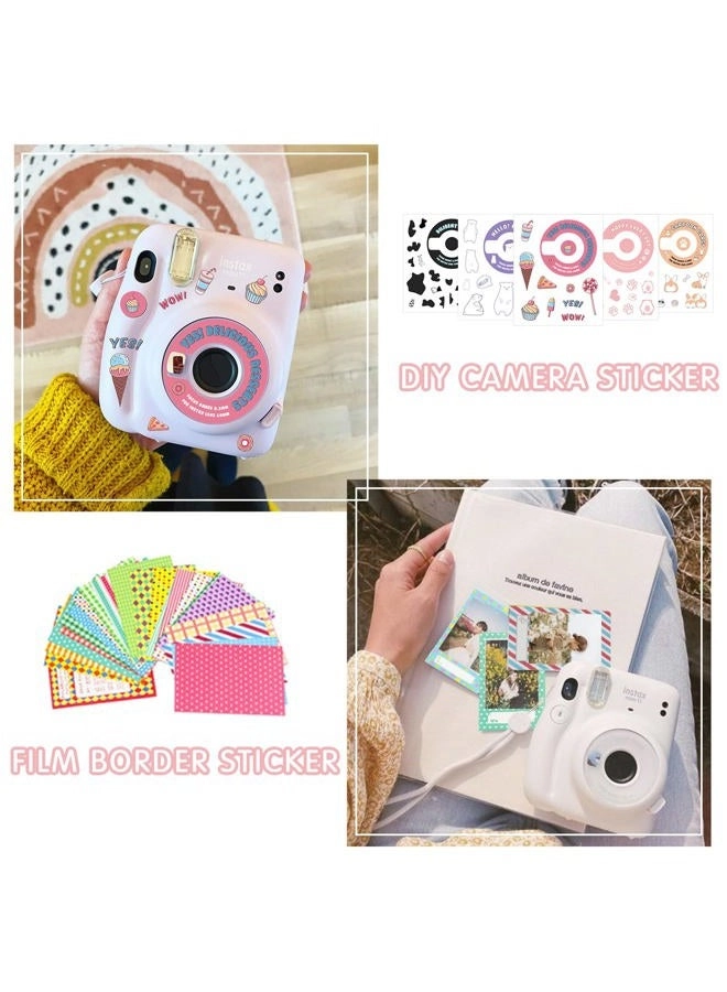 Camera Case - Shiny purple + Mini Photo Album + Selfie Lens + Color Filters + Photo Frames + Sticker