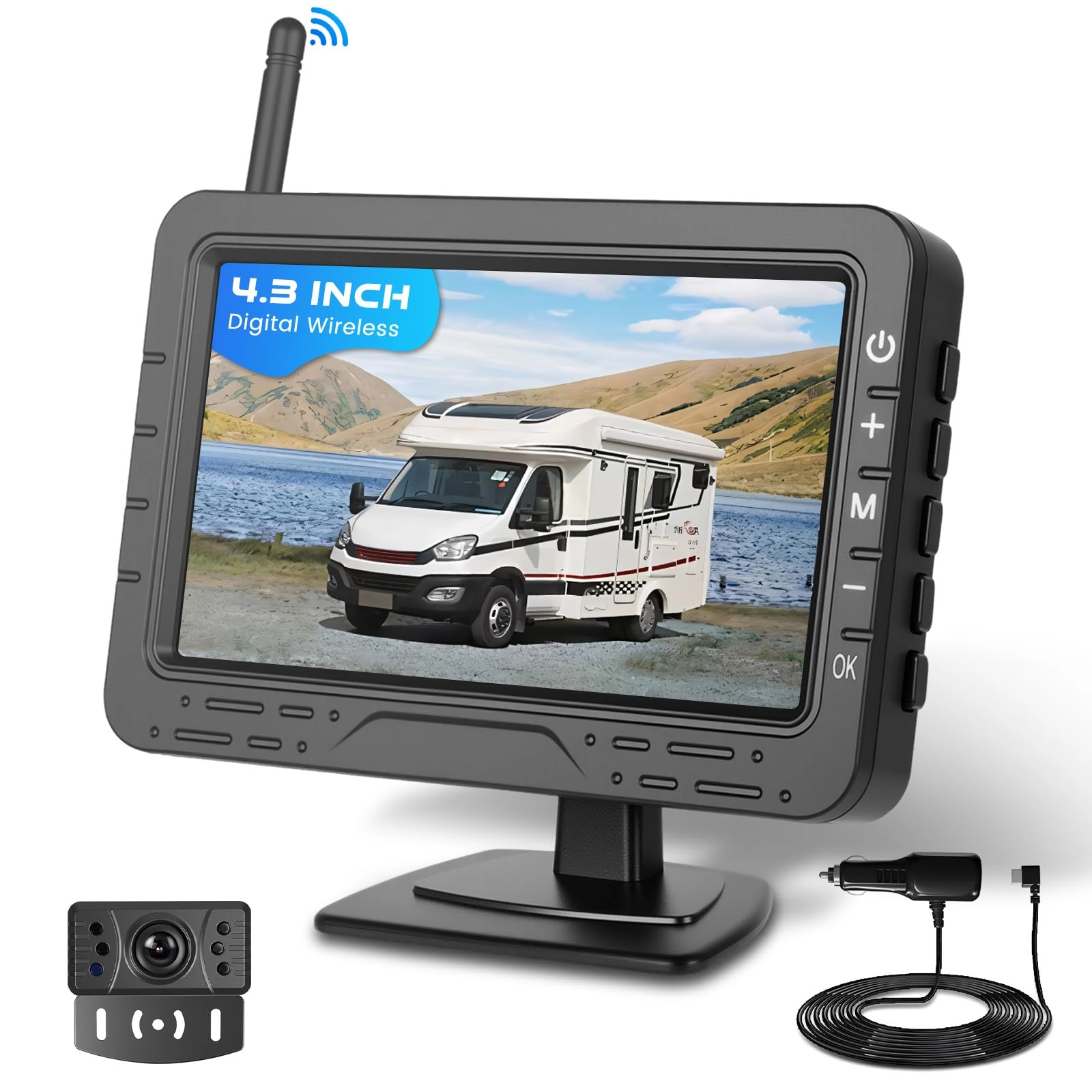 Hodozzy Wireless Backup Camera Kit - Night Vision Wireless AHD 720P