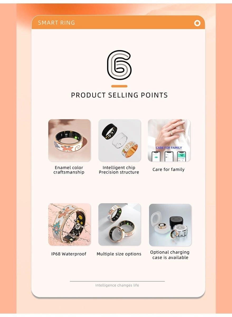 SMART RING - NFC IP68 Health Monitoring