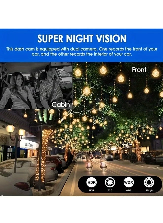 Dual Camera Dash Cam - 1080P
