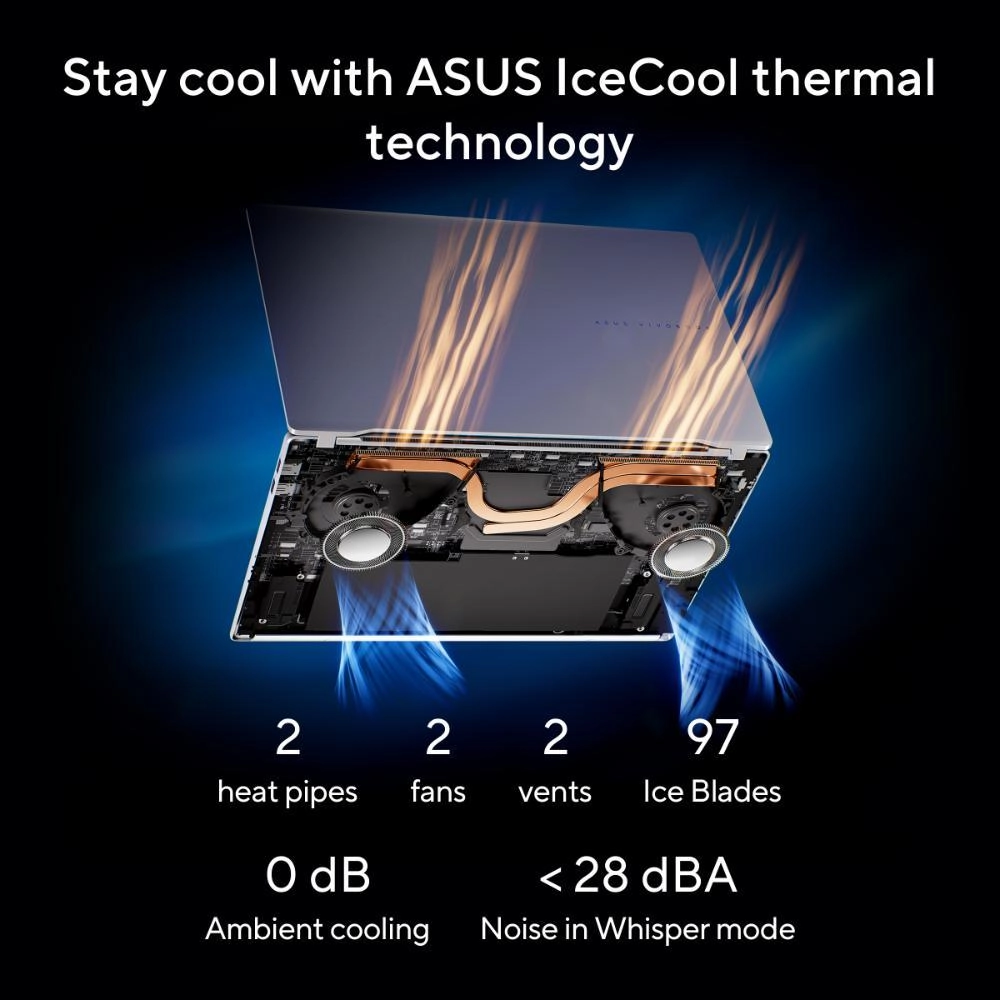 Vivobook S15 S5507QA-MA001W - 15.6'' Snapdragon X Elite 32GB DDR5 1TB SSD