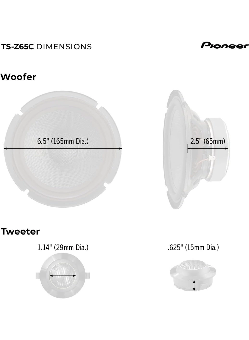 TS-Z65C - 2-way 100 W