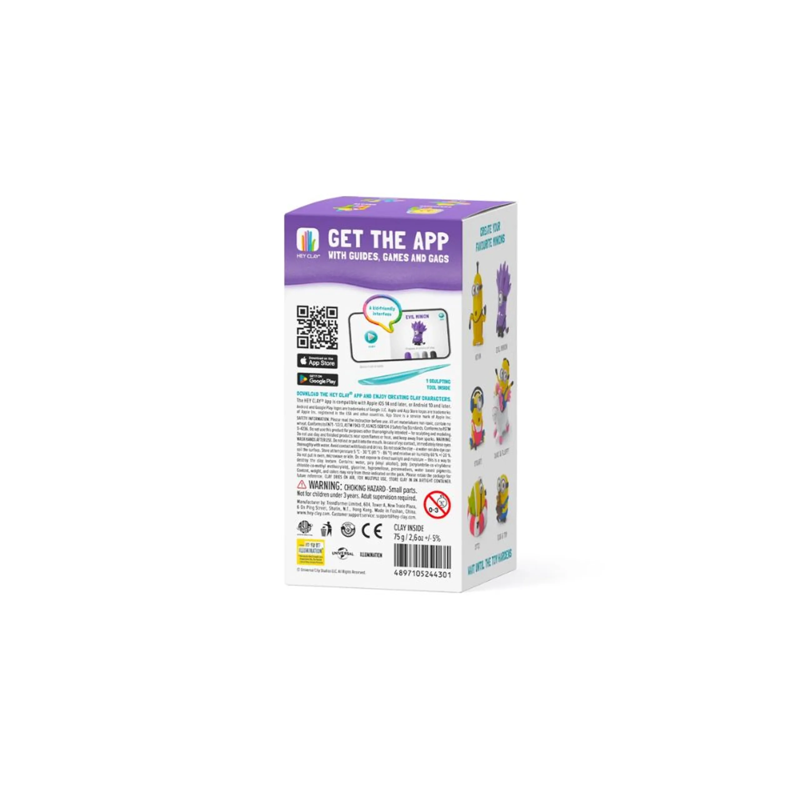 Minions Evil Minion - Air-Dry Clay 150g 5pcs.