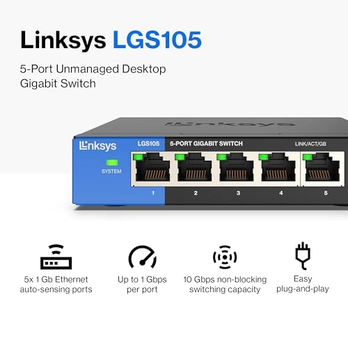 LGS105MERTL 5-ports