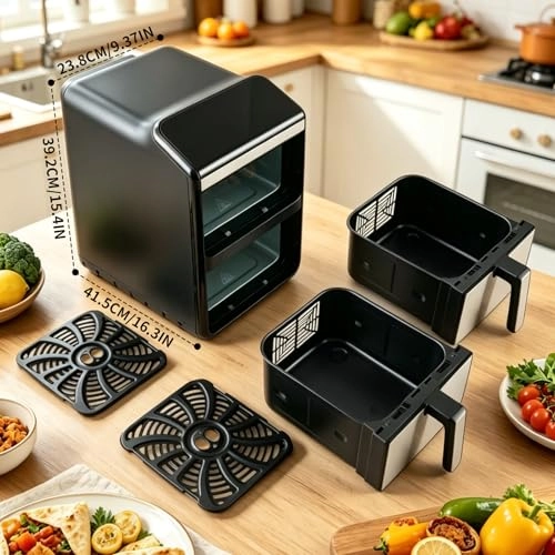 Air Fryer with 2 Independent Baskets