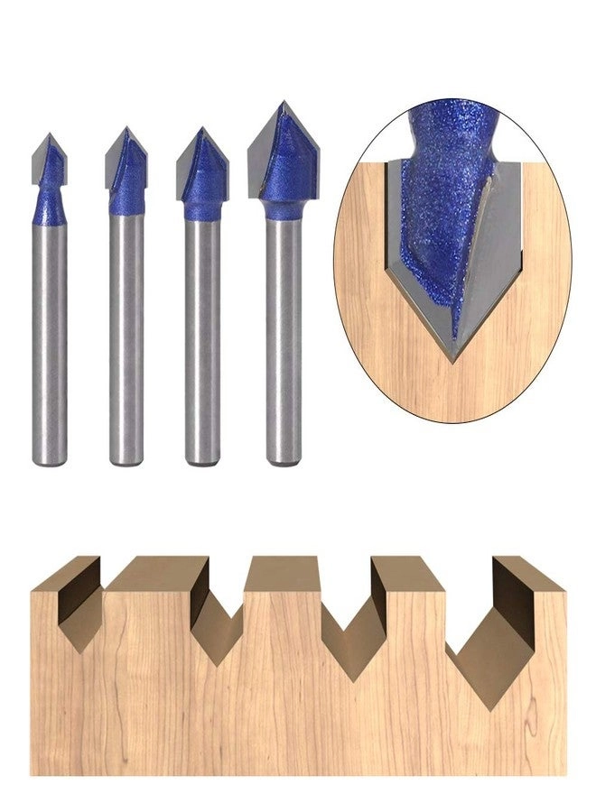 Router Bit Set - 1/4 Inch 4Pcs