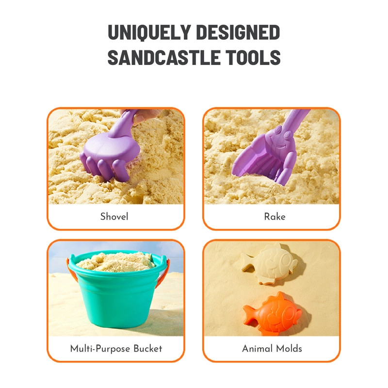 Beach Toy Set - 8-in-1 Sand & Water Ready