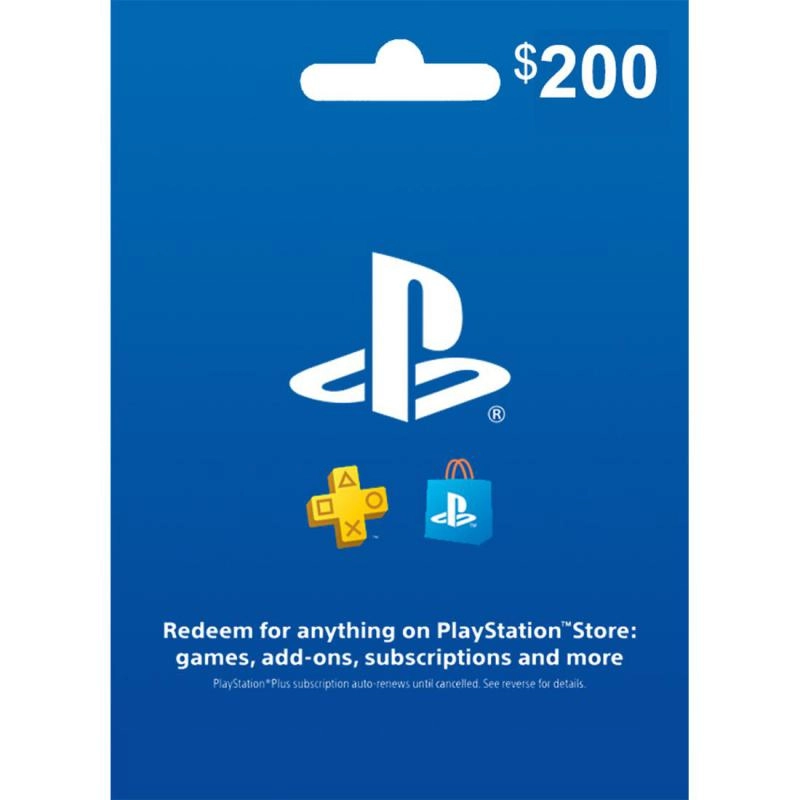 Sony PlayStation Store Payment and Recharge Card - 200$