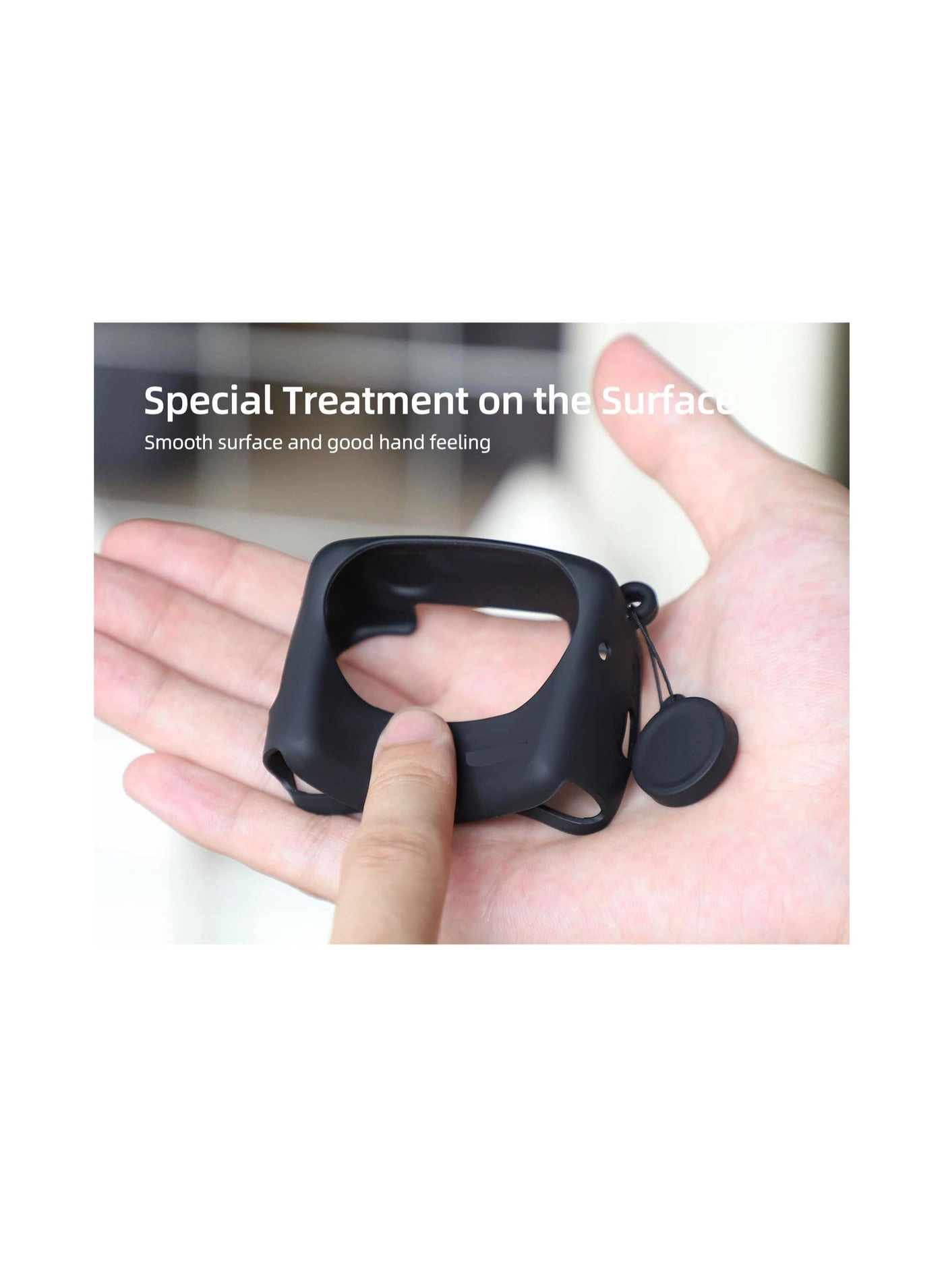 Silicone case + Lens cap + Lanyard + Sticker