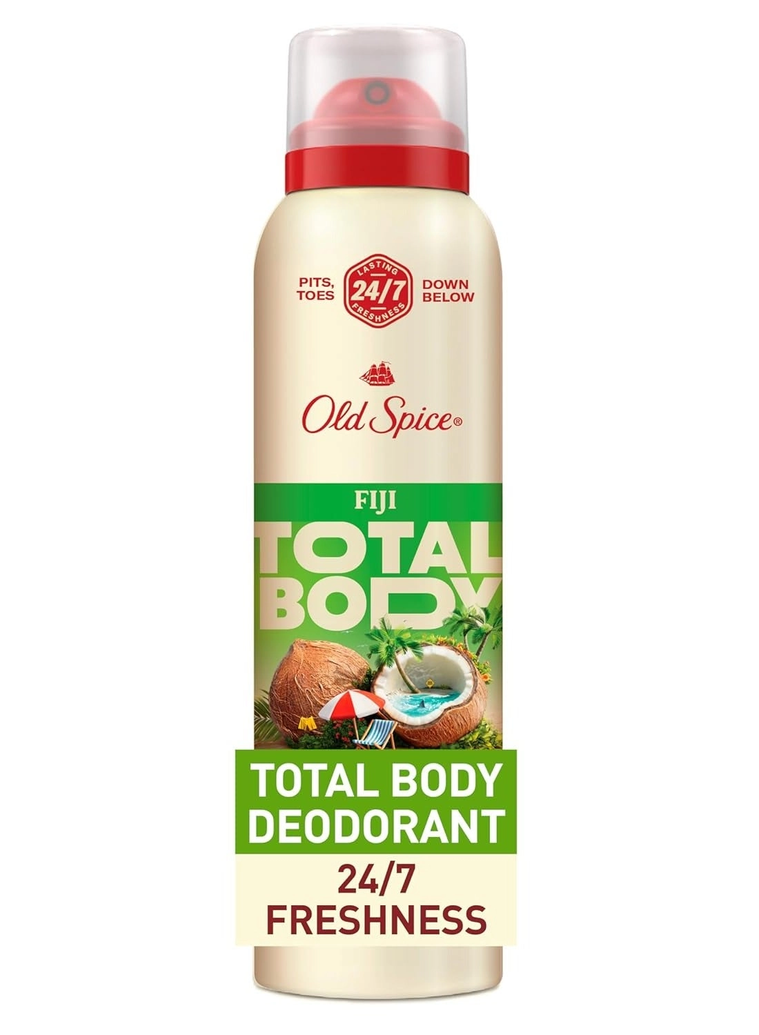 Aluminum Free Deodorant - Fiji with Palm Tree 3.0 Ounce