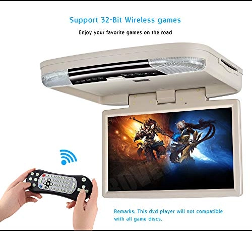 Car Roof Mount DVD Player - 15.6 Inches