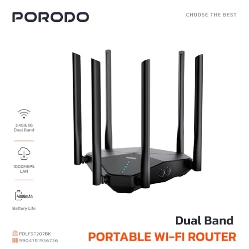 4G LTE Home & Outdoor Portable Router PD-4GCPMF-BK