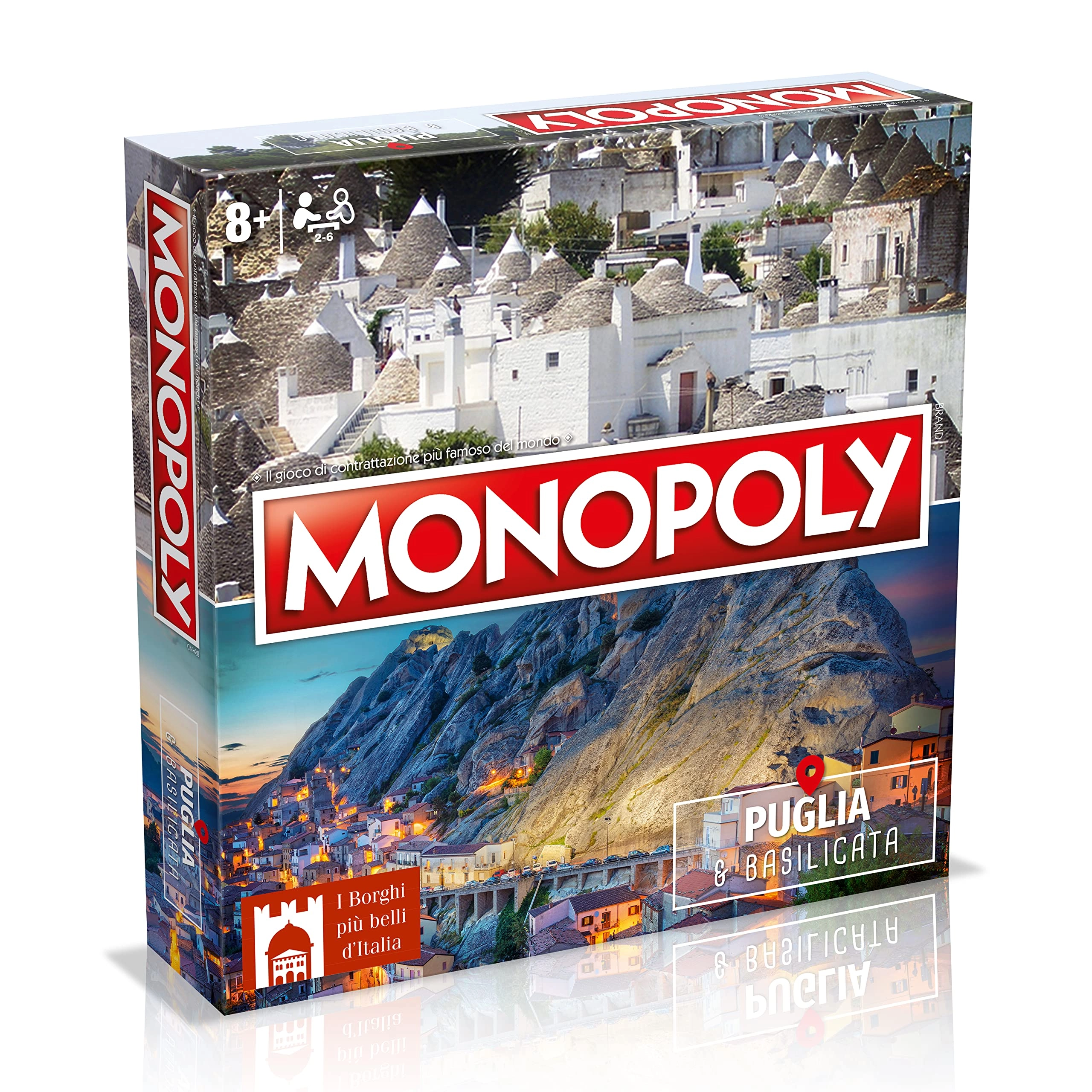 Winning Moves Monopoly: Italy's Most Beautiful Villages Puglia & Basilicata Edition (Italian)